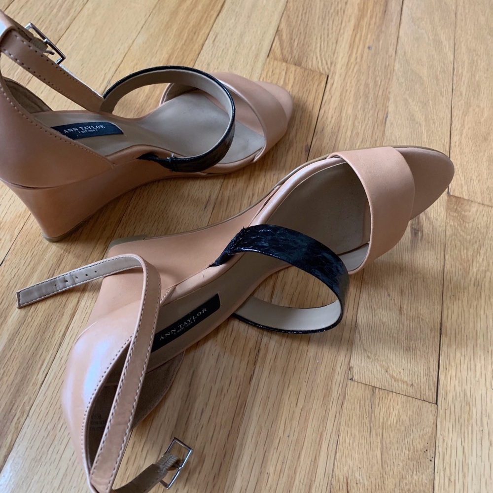 Brand new multicolored wedged heel sandals. - Picture 3 of 5